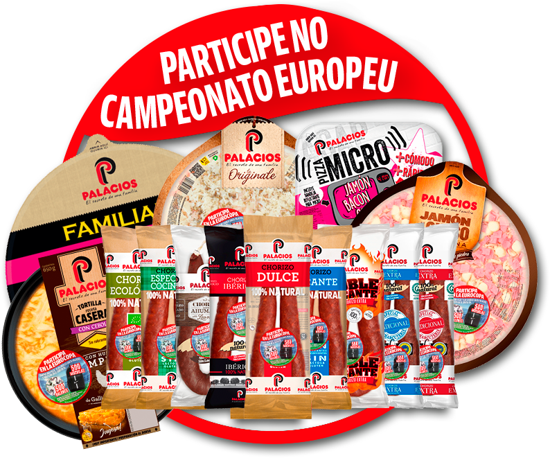 Participe no Campeonato Europeu con Chouriços e Pizzas Palacios