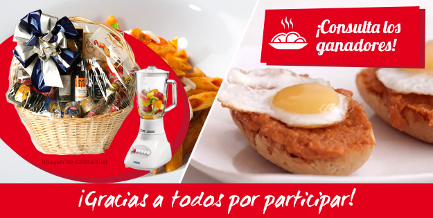 Ya tenemos a los ganadores del concurso de recetas