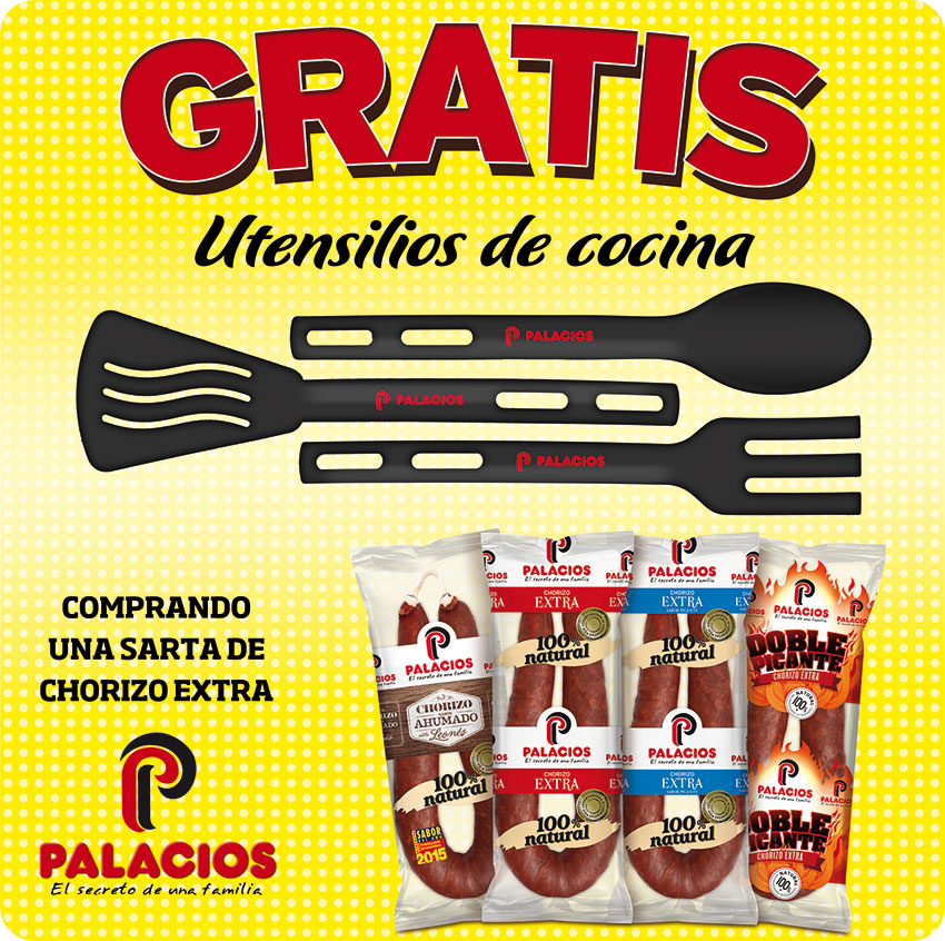 Gratis un práctico utensilio de cocina por la compra de una sarta de Chorizo Extra