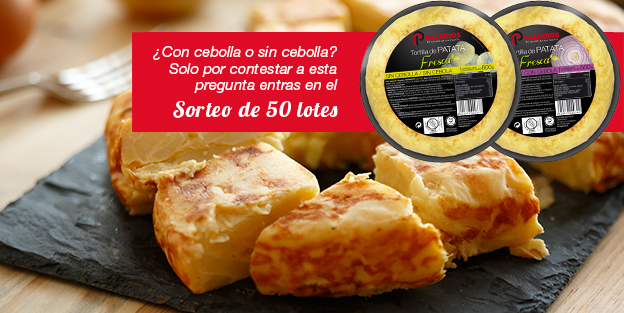 Sorteamos 50 lotes de nuestras deliciosas tortillas de patatas