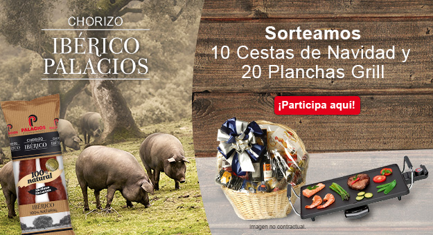 Sorteamos 10 cestas de Navidad y 20 planchas grill