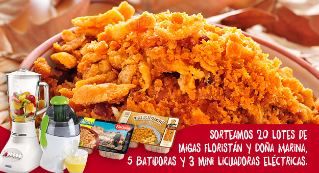 Sorteamos 20 lotes de migas, 5 batidoras y 3 mini licuadoras elctricas