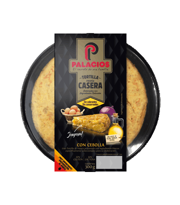 Tortilla casera Palacios con cebolla 300gr