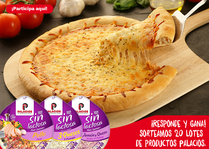 Sorteo pizzas sin lactosa