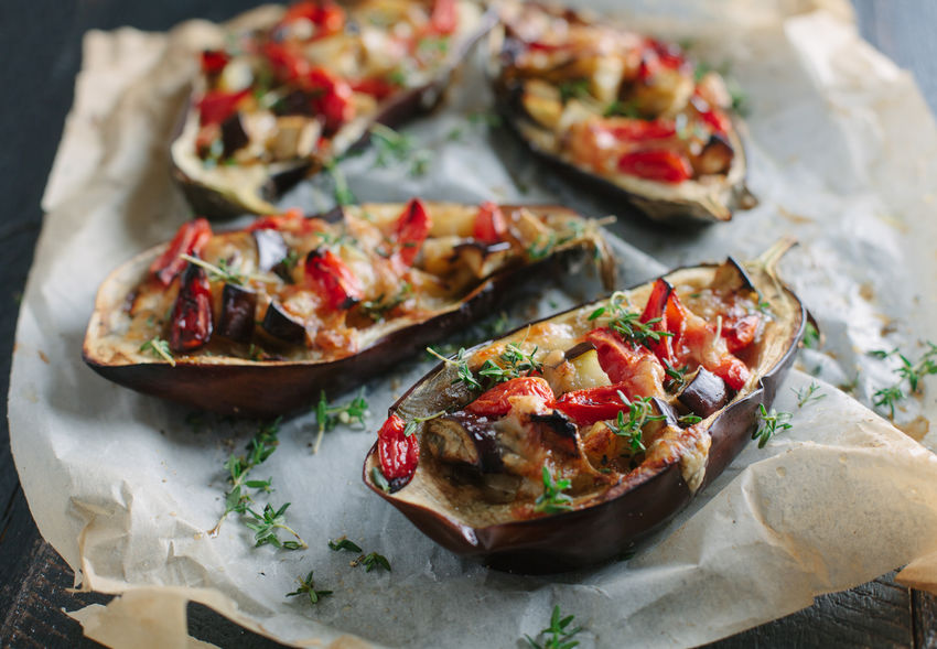 Berenjenas rellenas de queso y chorizo Palacios