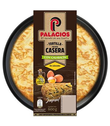 Tortilla casera palacios con calabacn 600gr