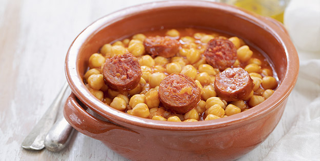 Garbanzos con chorizo