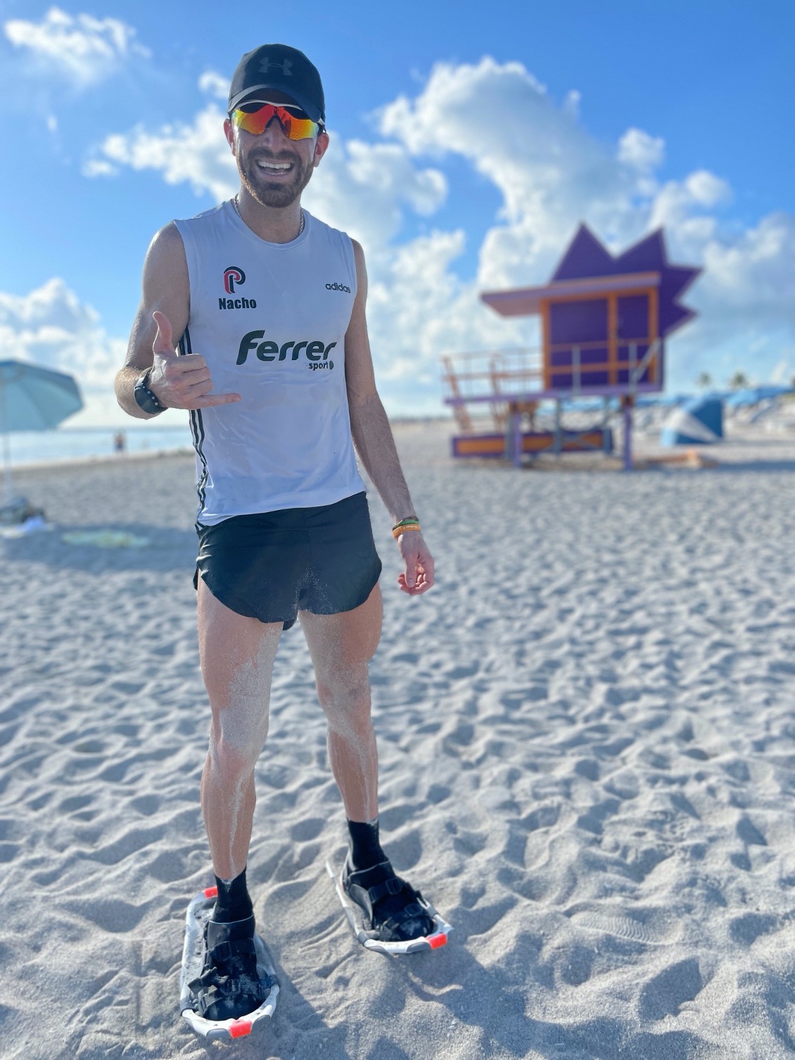 Nacho Hernando, corredor patrocinado por Palacios, representará a España en el Campeonato de Europa de Raquetas de Nieve