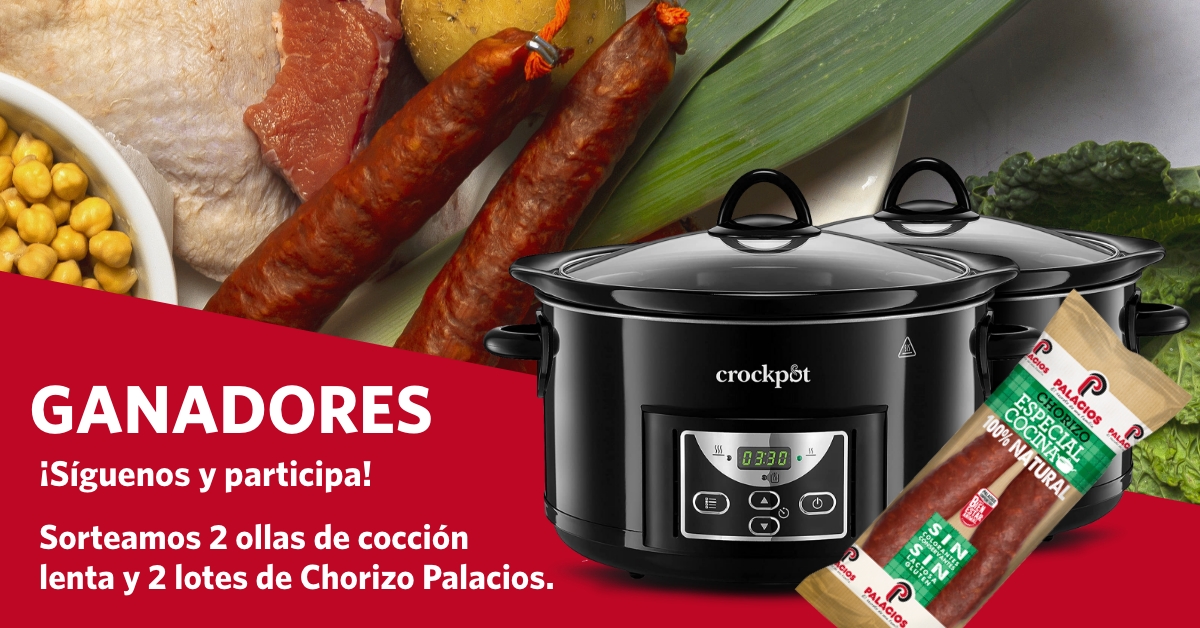 Ganador/a de una olla de coccin lenta y un lote de Chorizo Palacios
