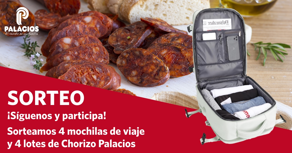 Dinos a dnde te gustara volar y gana 1 mochila de viaje y 1 lote de Chorizo Palacios