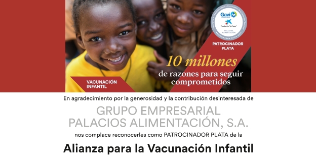Grupo Palacios Alimentacin apoya la vacunacin infantil en frica