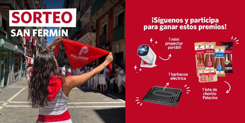 Gana un mini proyector portátil, una barbacoa eléctrica y un lote de chorizo Palacios con nuestro sorteo de San Fermín