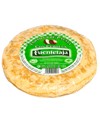 Tortilla de patata pasteurizada con cebolla