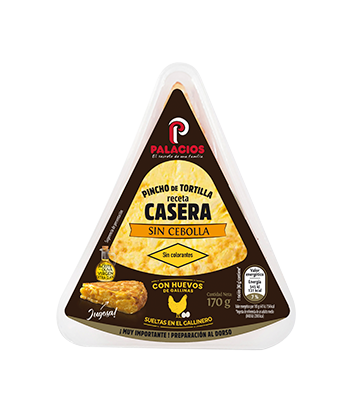 Pincho de Tortilla Receta Casera Palacios sin cebolla 170gr