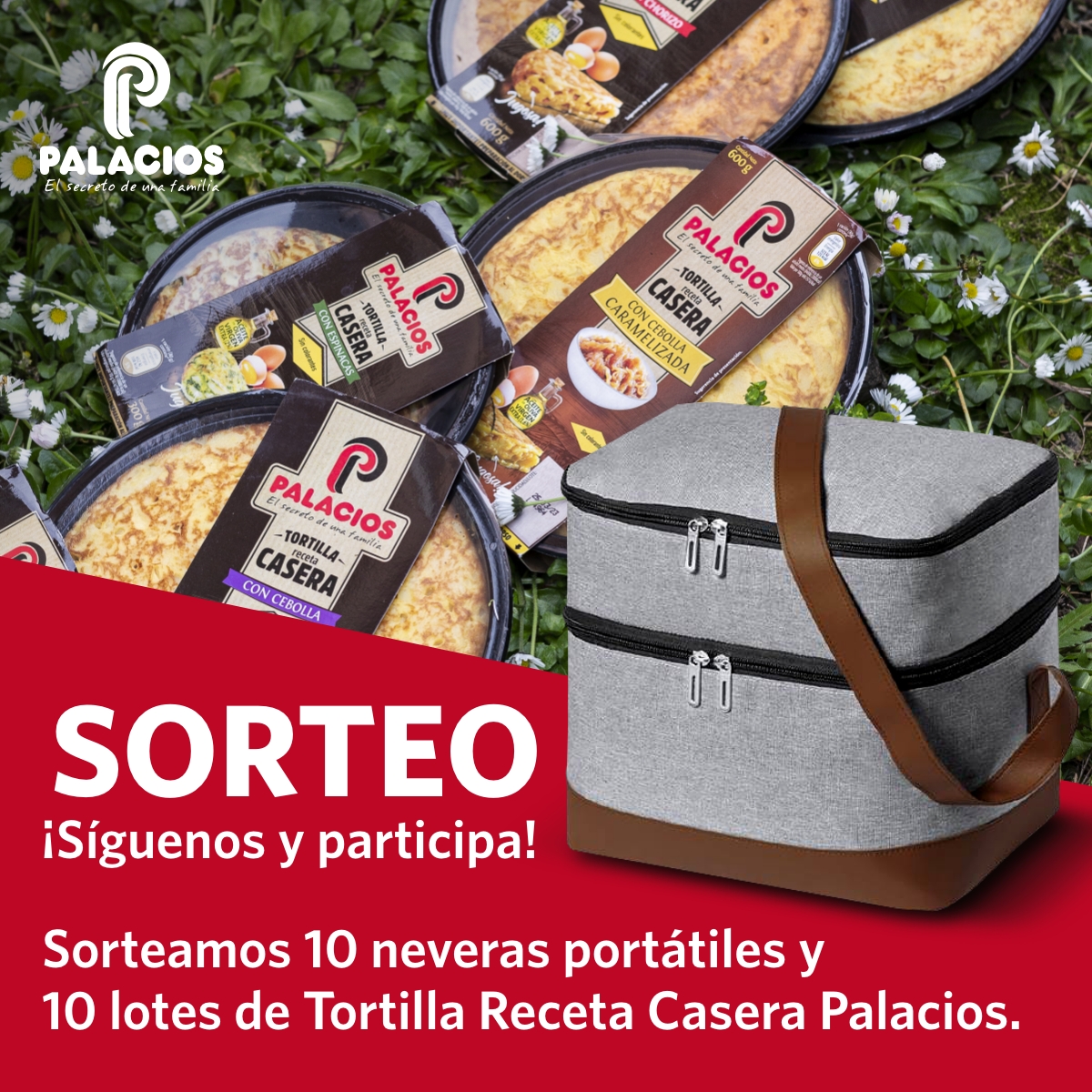 Gana una nevera portátil y disfruta de un picnic con Tortillas Receta Casera Palacios