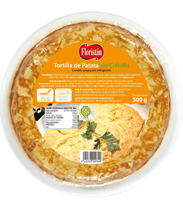 Tortilla de patata sin cebolla mediana