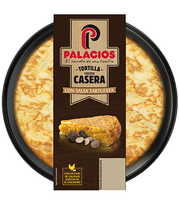 <b>NOVEDAD:</b> Tortilla Receta Casera Palacios con Salsa Tartufata 600gr