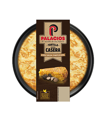 <b>NOVEDAD:</b> Tortilla Receta Casera Palacios con Salsa Tartufata 300gr