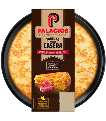 <b>NOVEDAD:</b> Tortilla Receta Casera Palacios con Jamn Enrique Toms 600gr