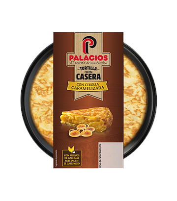 <b>NOVEDAD:</b> Tortilla Receta Casera Palacios con Cebolla Caramelizada 300gr