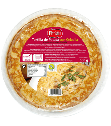 Tortilla de patata con cebolla mediana