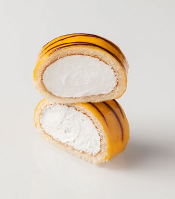 Brazo de gitano de nata y yema