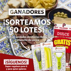 Estos son los ganadores de los 50 lotes de chorizo dulce Palacios!