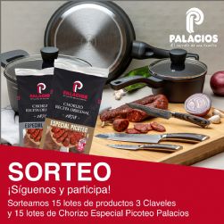 Sorteo: 15 lotes de productos 3 Claveles y 15 lotes de Chorizo Especial Picoteo Palacios