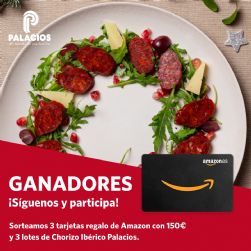 Ganadores de las tarjetas regalo de Amazon y los lotes de Chorizo Ibrico Palacios