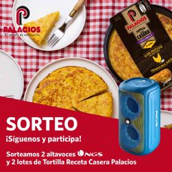 Sorteamos 2 altavoces NGS y 2 lotes de Tortilla Receta Casera Palacios para que organices la fiesta perfecta
