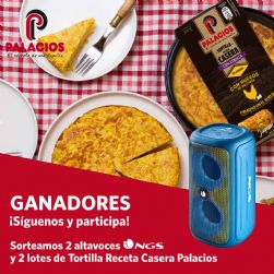 Consulta los afortunados que podrn organizar una fiesta perfecta con 1 altavoz porttil NGS y 1 lote de Tortillas Receta Casera Palacios