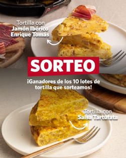 Ya tenemos ganadores del sorteo sobre las novedades en Tortilla Palacios Receta Casera