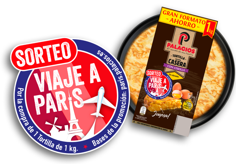 Participa en un viaje a París con Tortillas Palacios